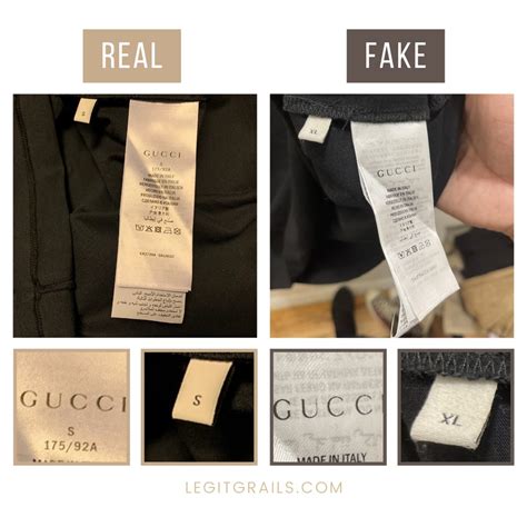 how to spot fake gucci clothes|authentic Gucci clothing tags.